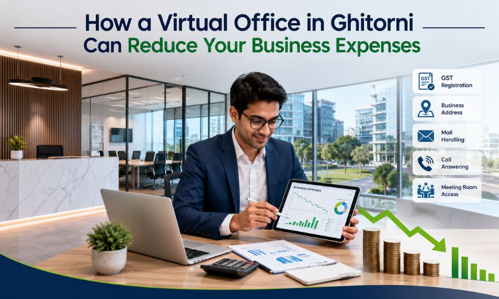 How a Virtual Office in Ghitorni Can Reduce Your Business Expenses